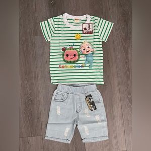 Summer Cocomelon Outfit Baby Denim Set Clothes 2pc, 3 yrs old